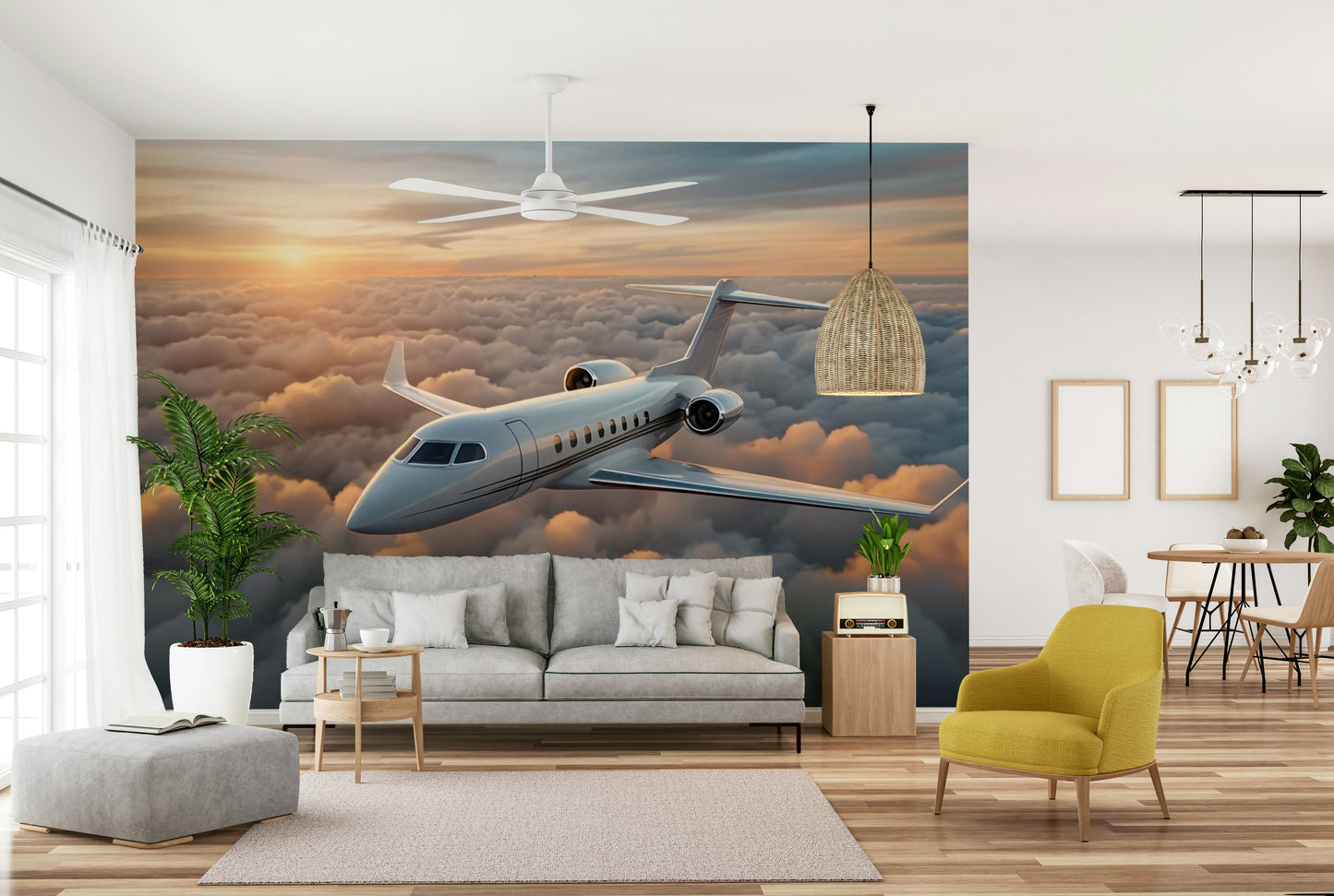 The image has a soft, painted look with a metallic sheen.

