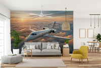 The image has a soft, painted look with a metallic sheen.

