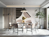 Minimalist abstract mural design

