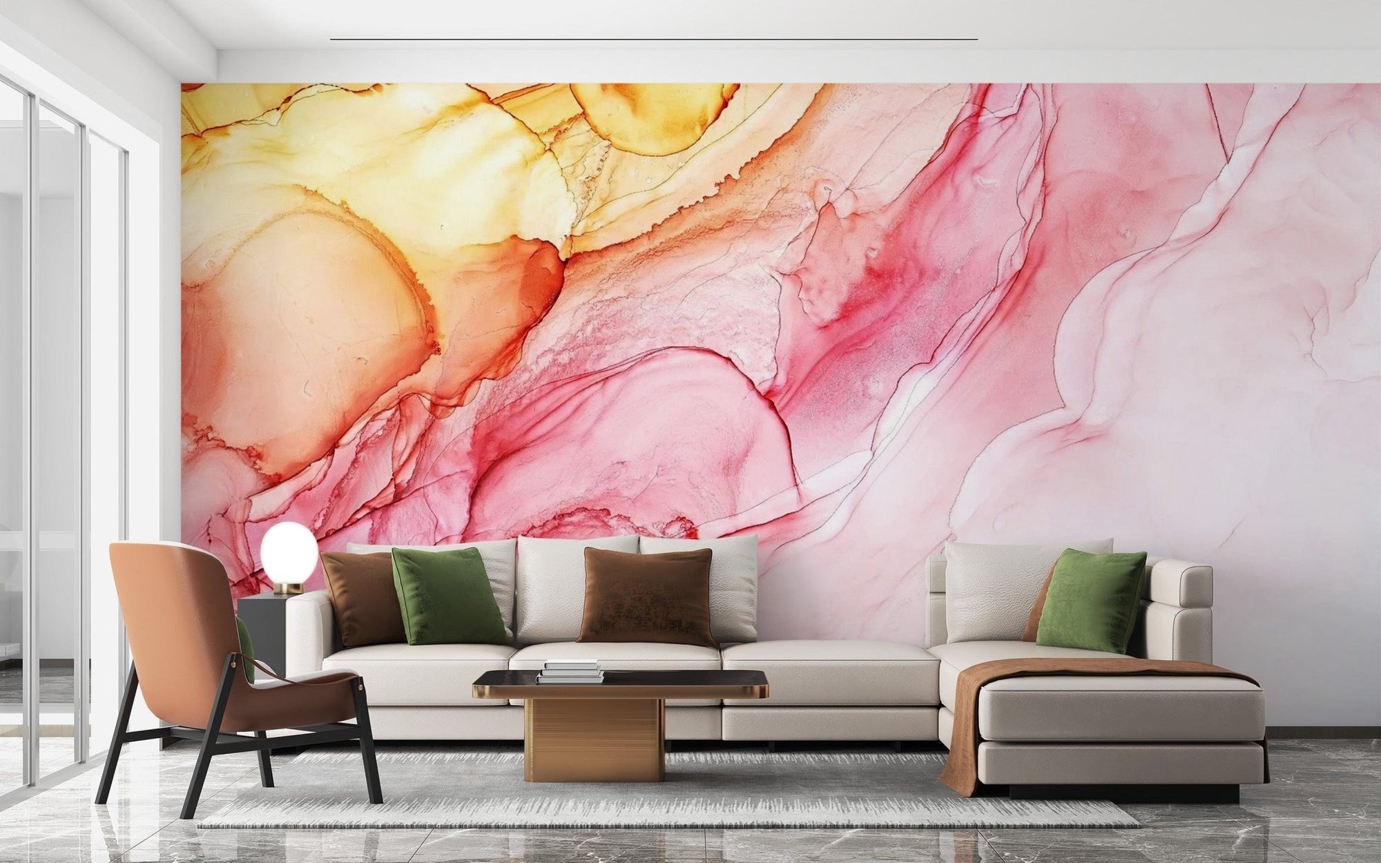 Abstract Alcohol Ink Painting Wallpaper Mural AB-03
