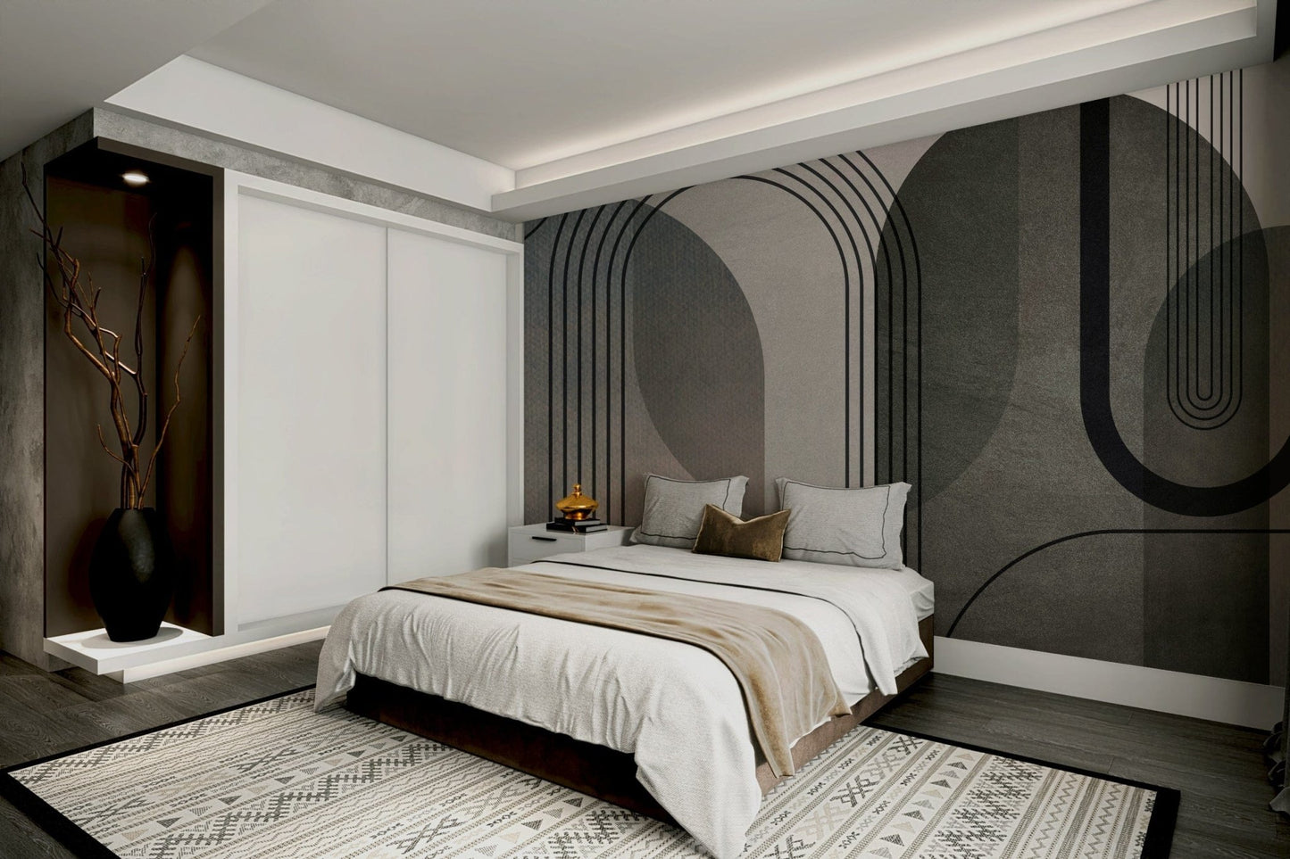 Arched shapes in neutral palette

