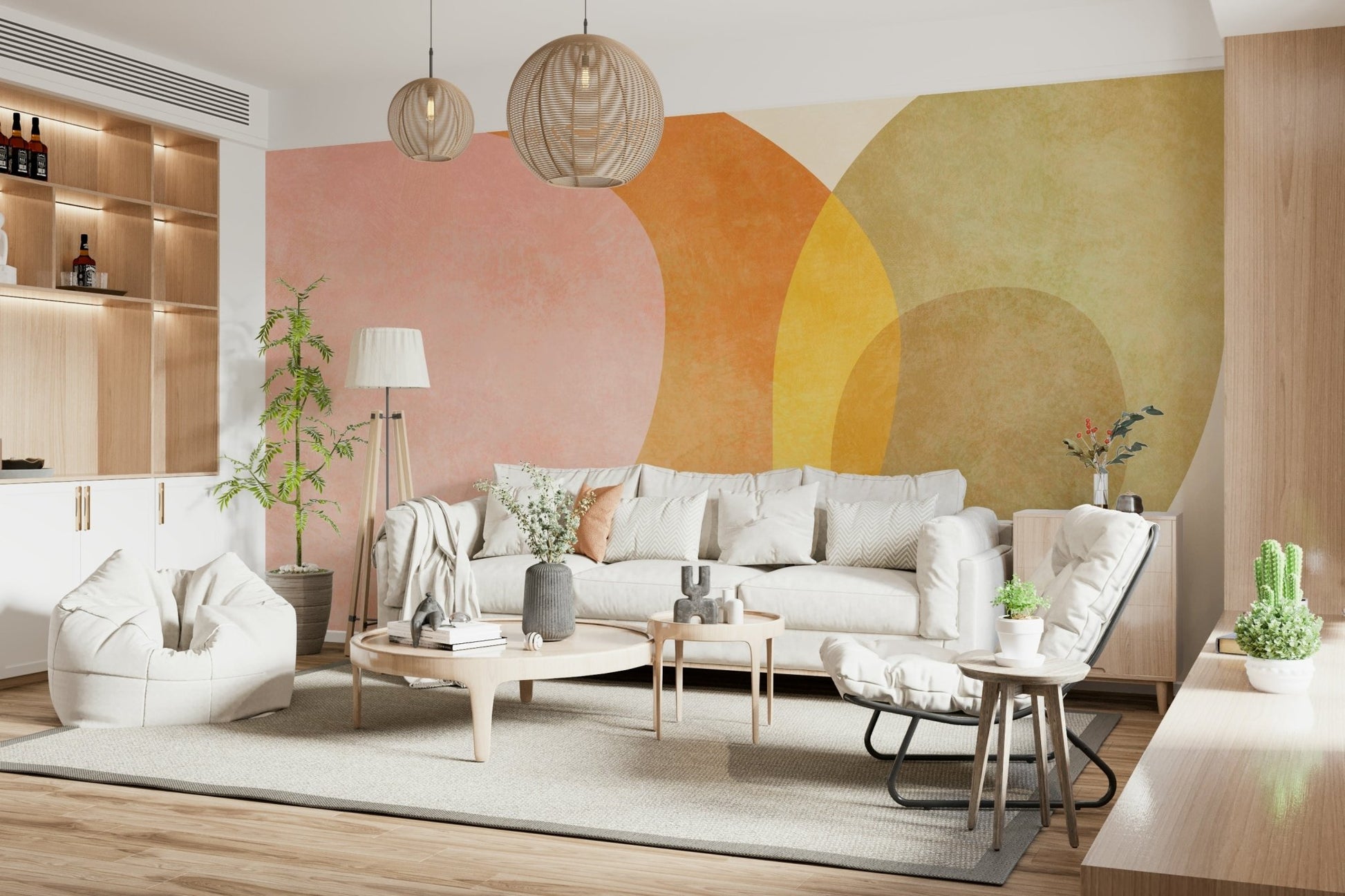 Abstract Arches Wall Mural - 2632093