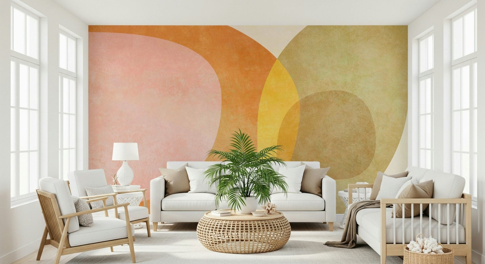 Abstract Arches Wall Mural - 2632093