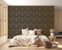 Sophisticated art deco wallpaper mural A945