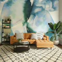 Artistic blue landscape wallpaper
