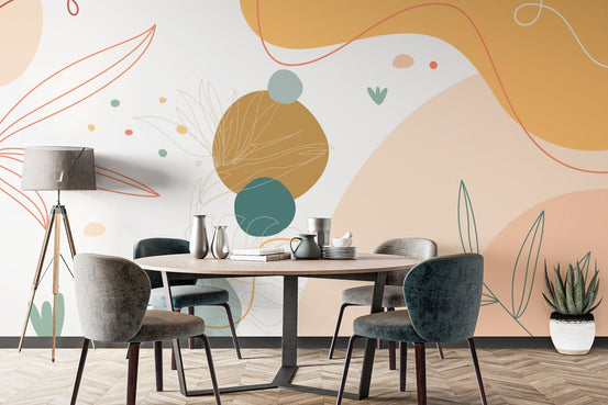 Abstract Aura Array Mural Wallpaper for decor B812