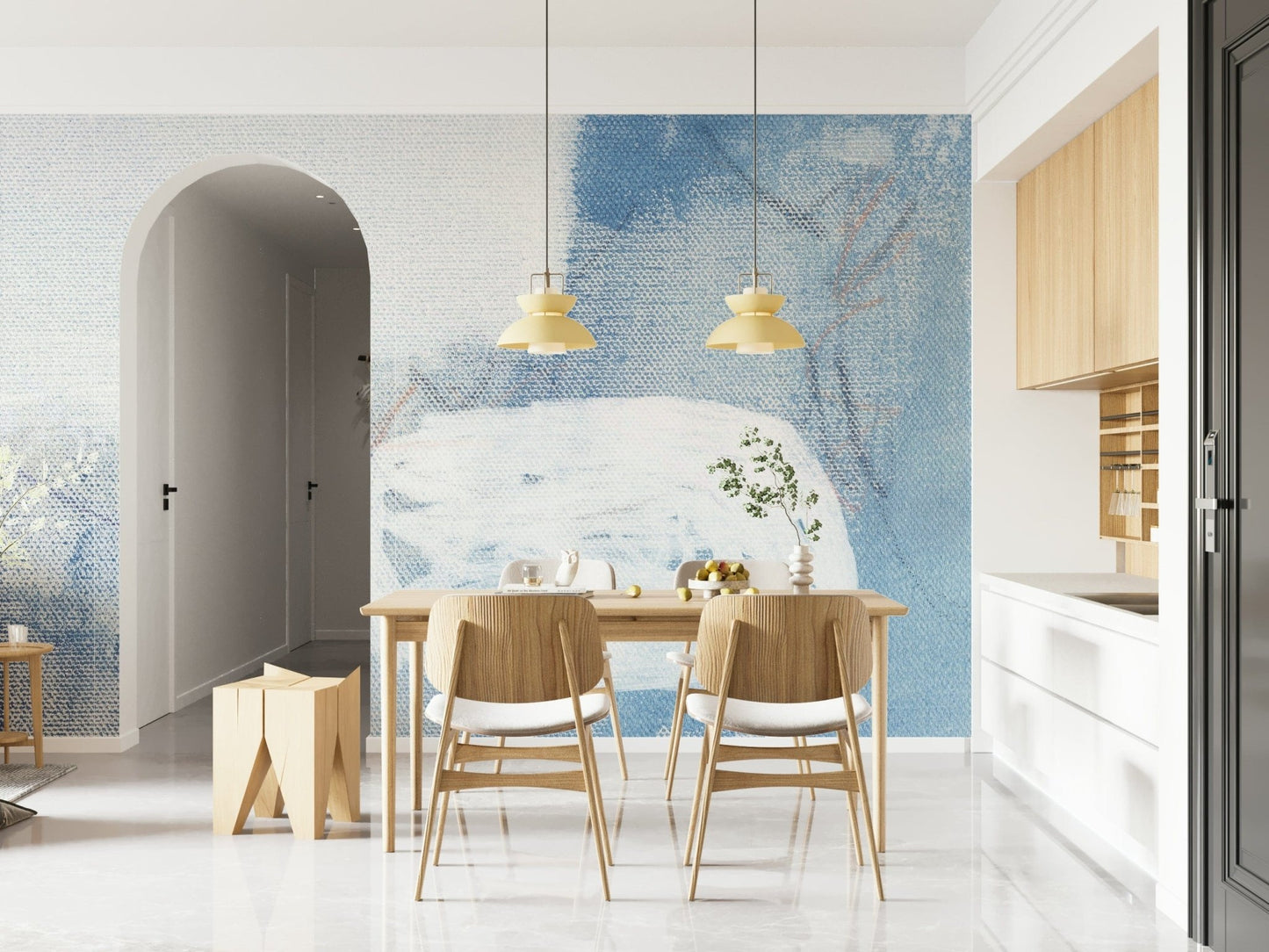 Abstract Blue Dreamscape Wall Mural -2711745