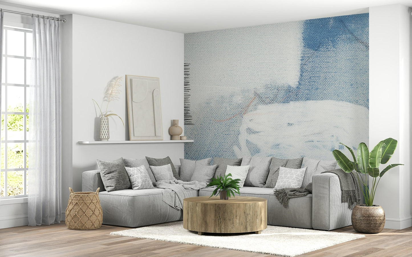 Abstract Blue Dreamscape Wall Mural -2711745