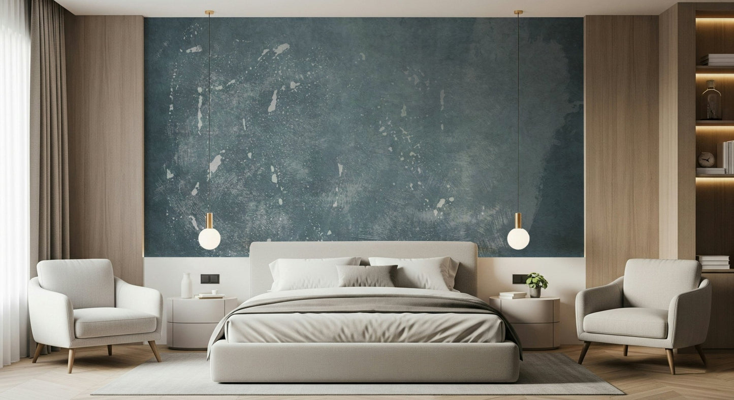Abstract Blue Plaster Wall Mural -2583413