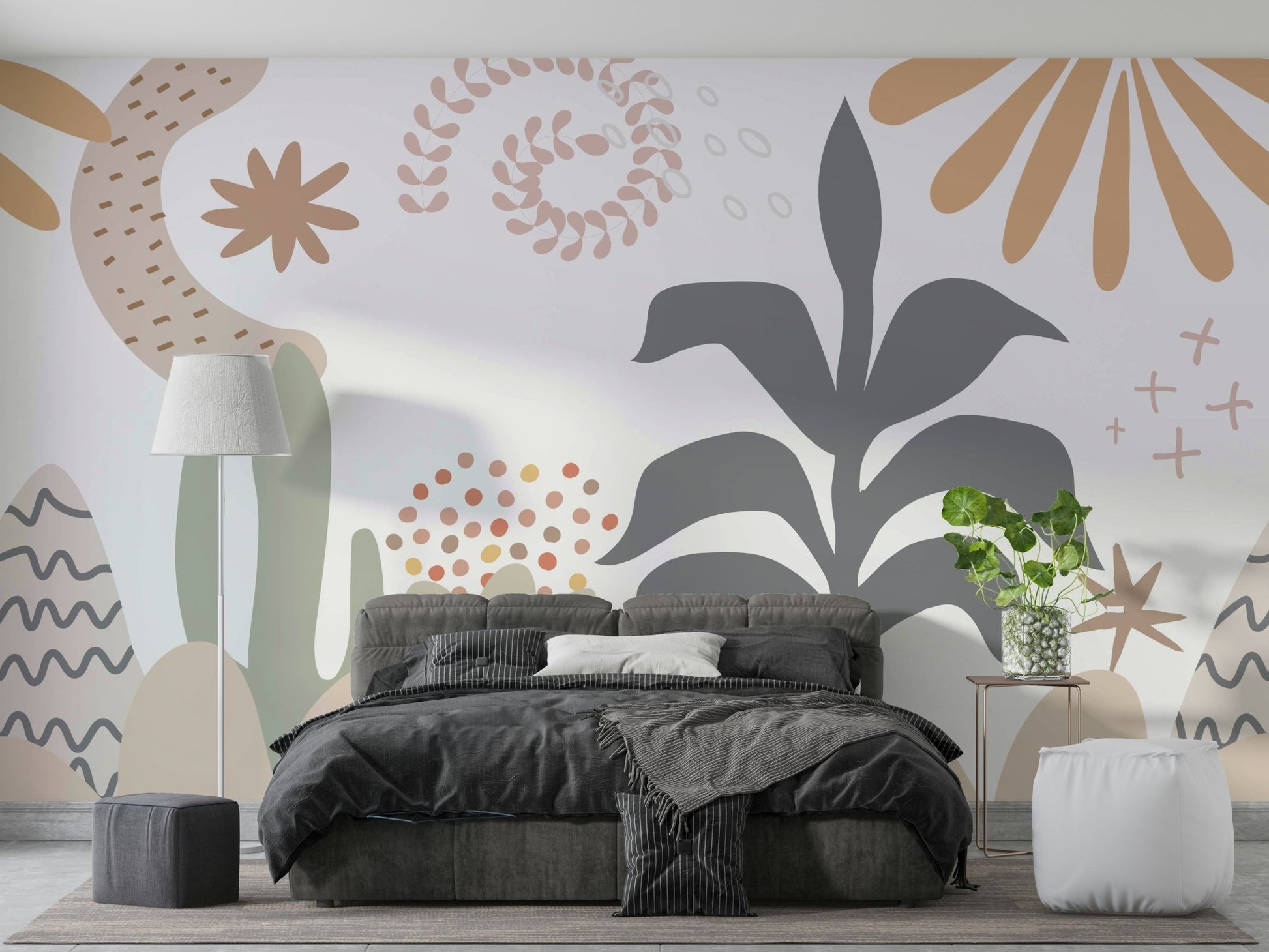 The leaves are arranged in a random, natural-looking pattern.

