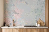 Abstract Botanical Wallpaper Mural - Giffywalls