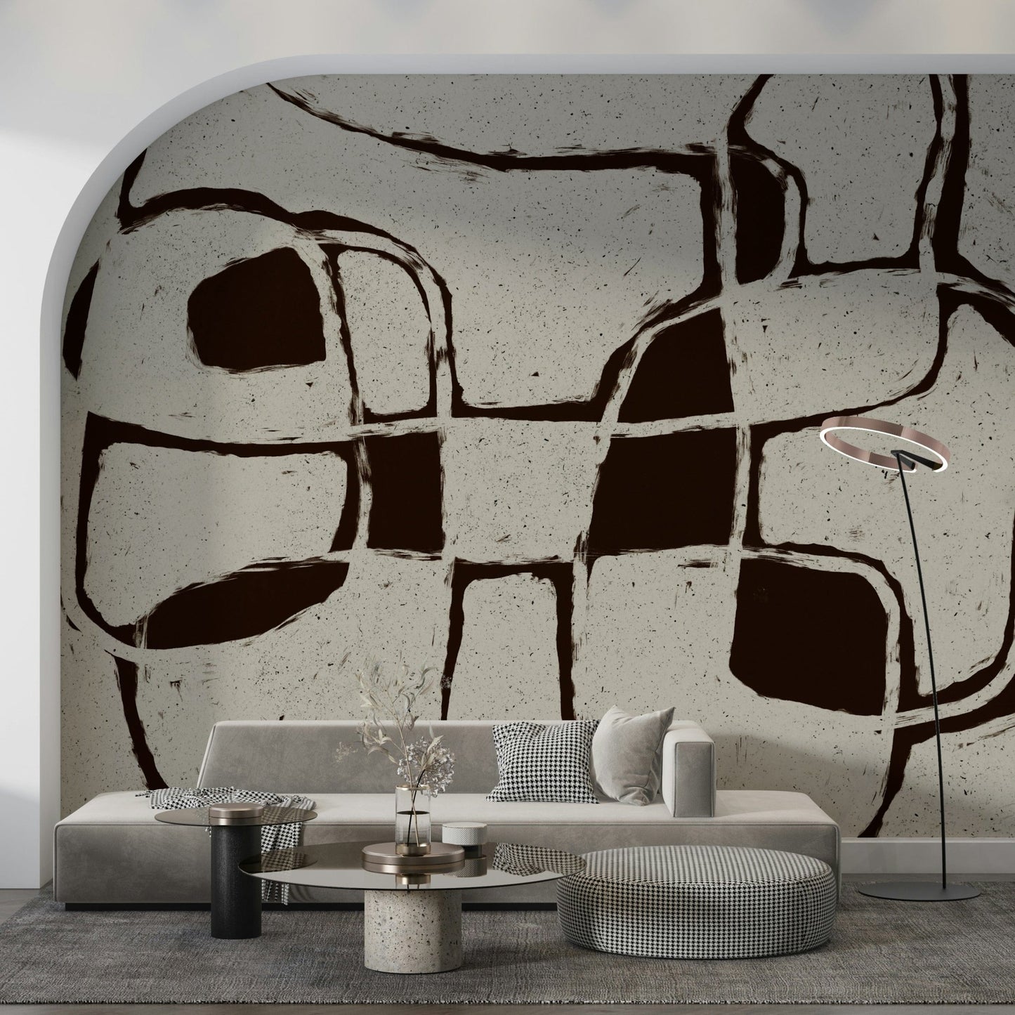 A serene subtle paint wall mural for your decor., GD5517