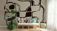 A beautiful abstract brush stroke wallpaper mural for a modern home., GD5517