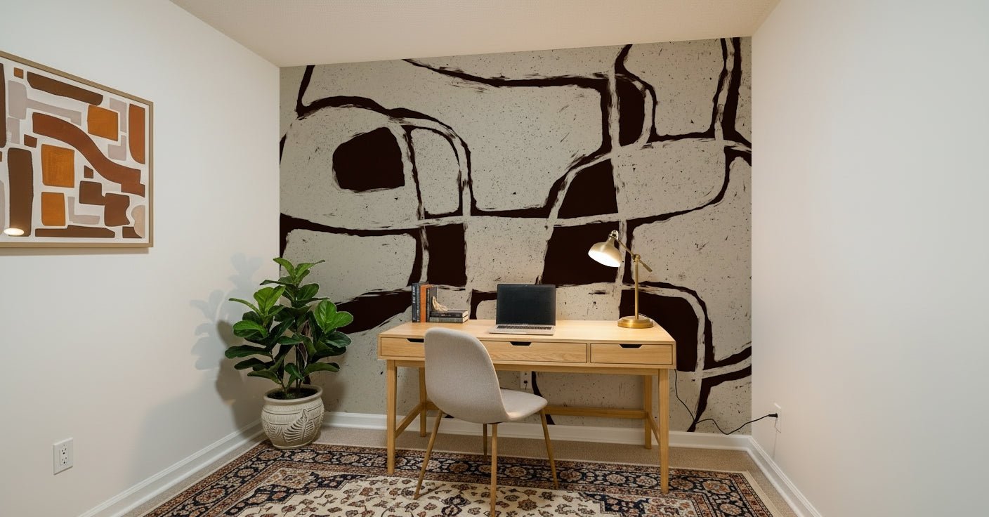 A beautiful modern art wall mural of delicate lines., GD5517