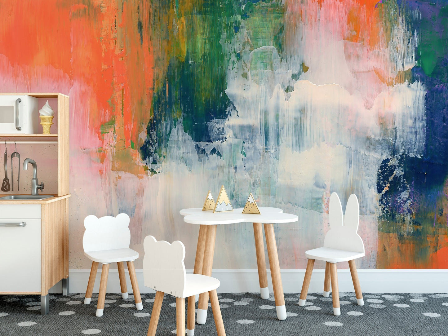Abstract Brushstroke Wallpaper Mural - Giffywalls, C264