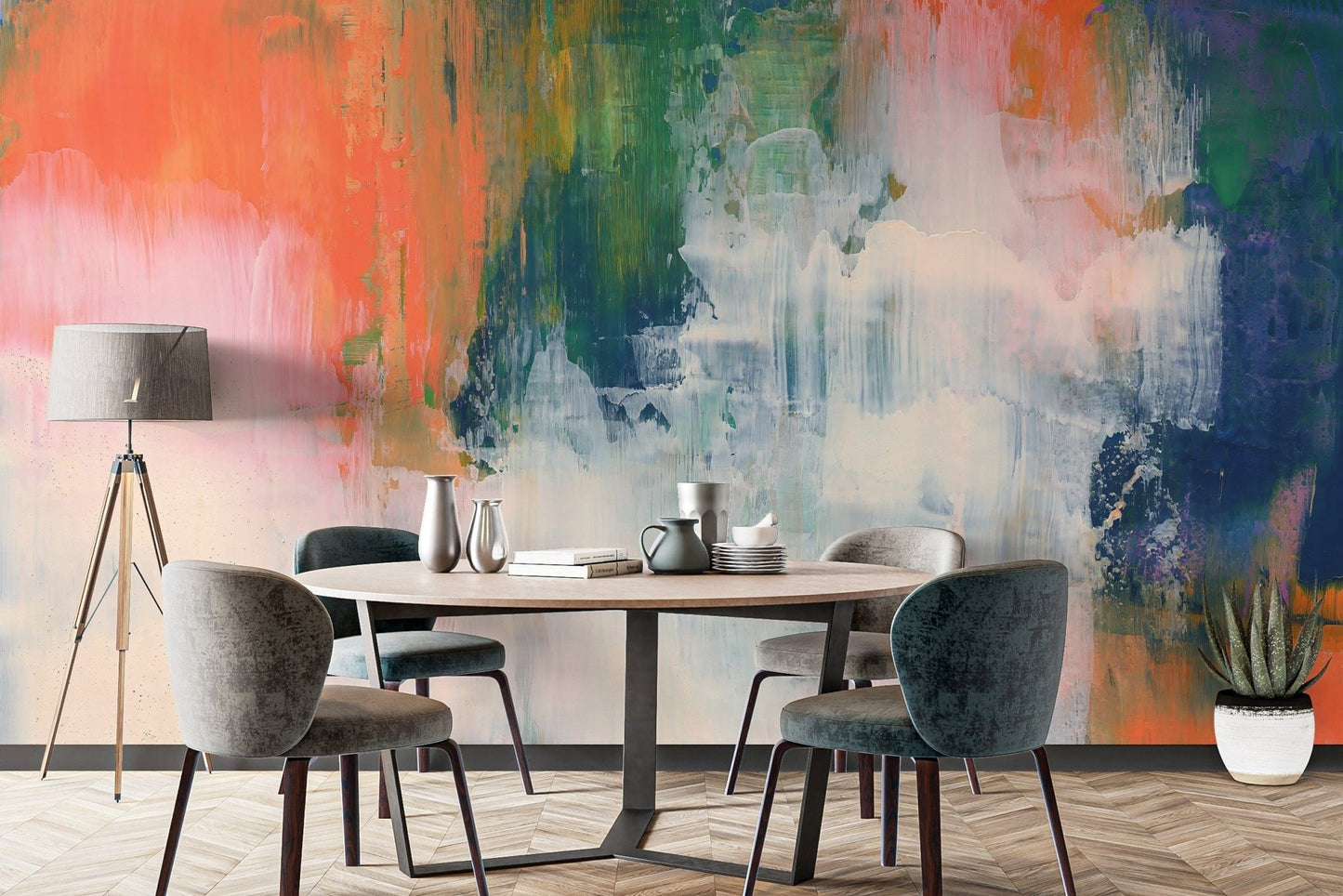 Abstract Brushstroke Wallpaper Mural, C264
