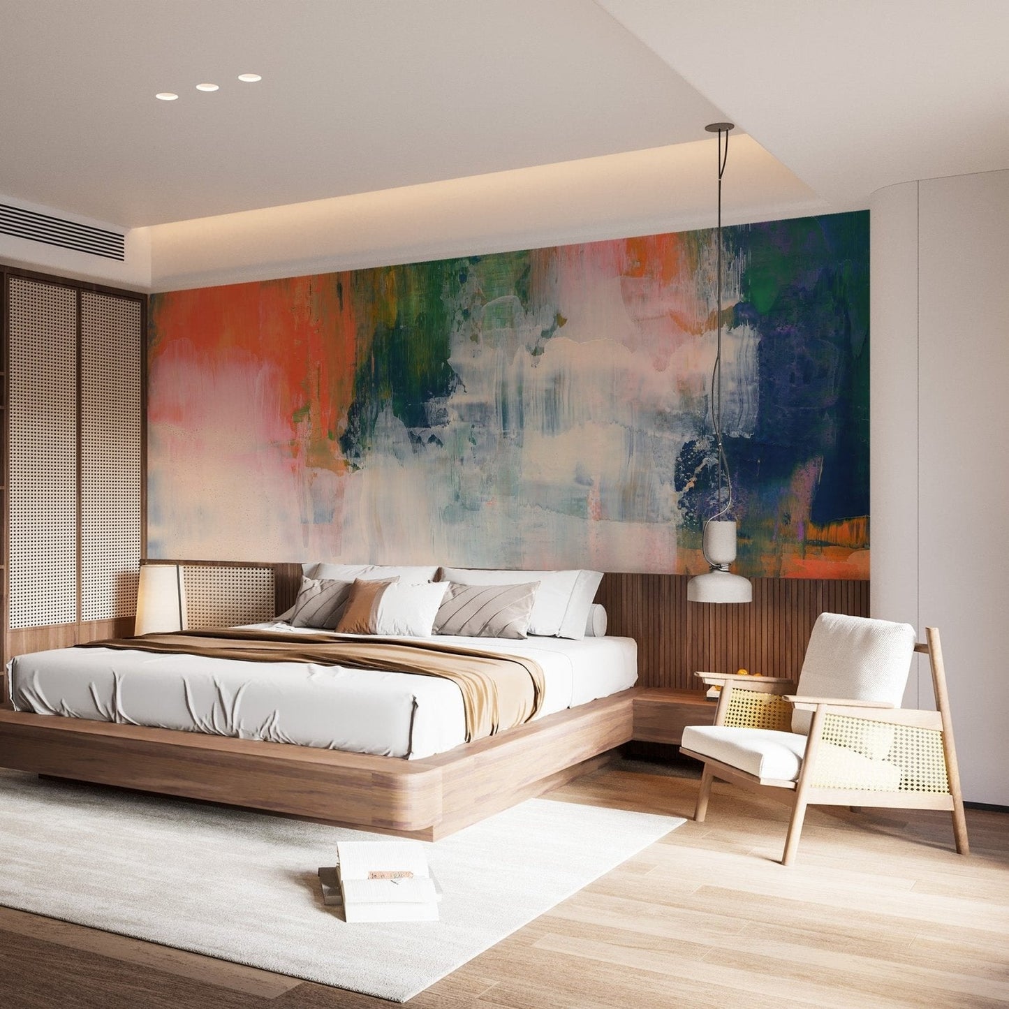 Abstract Brushstroke Wallpaper Mural - Giffywalls, C264