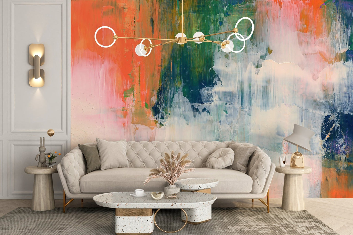 Abstract Brushstroke Wallpaper Mural - Giffywalls, C264