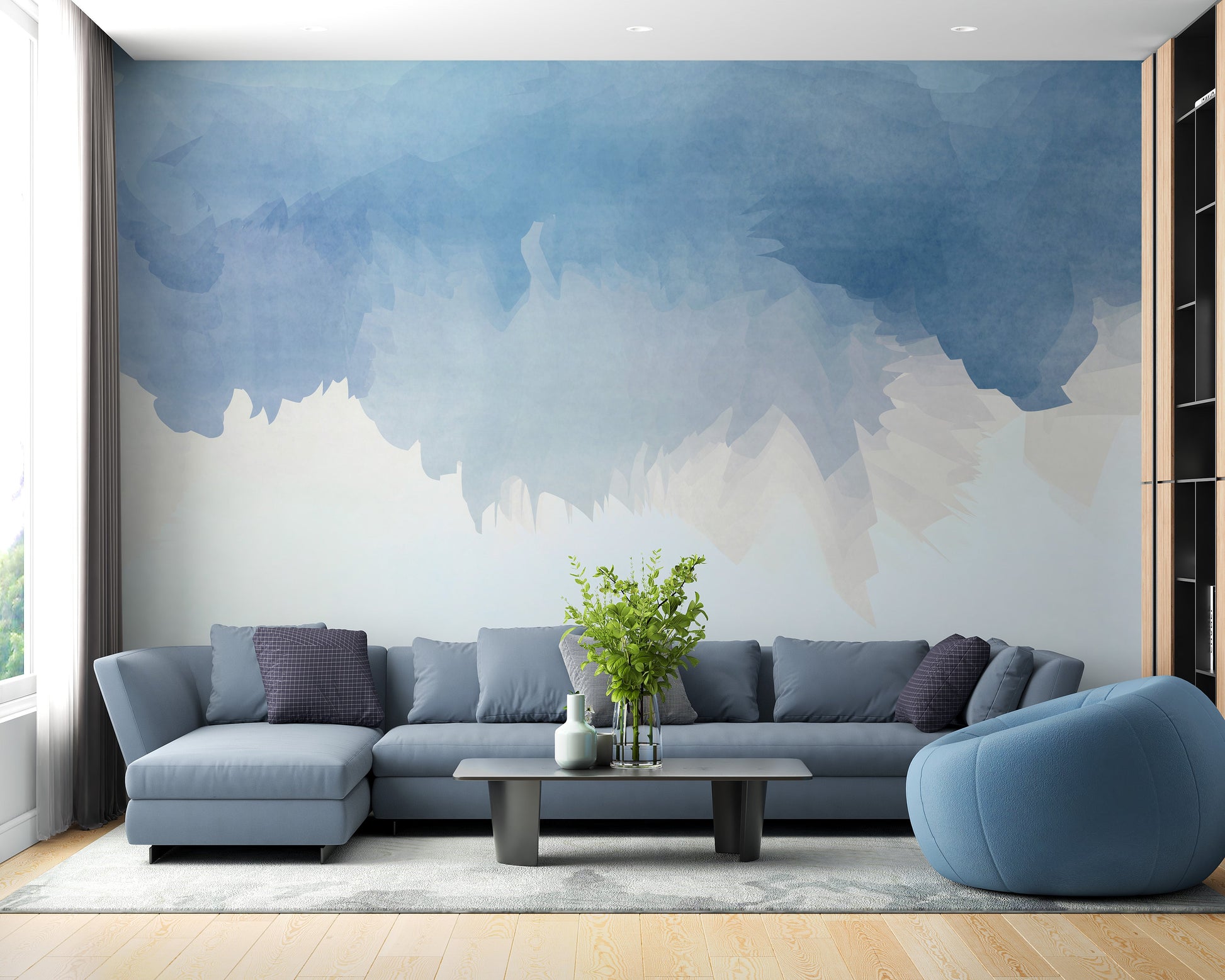 Abstract Colourful Watercolor Art Painting Wallpaper Murals - Giffywalls