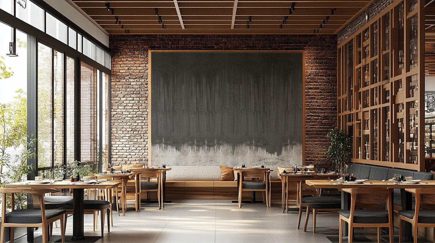 Shadowy tree line watercolour wallpaper
