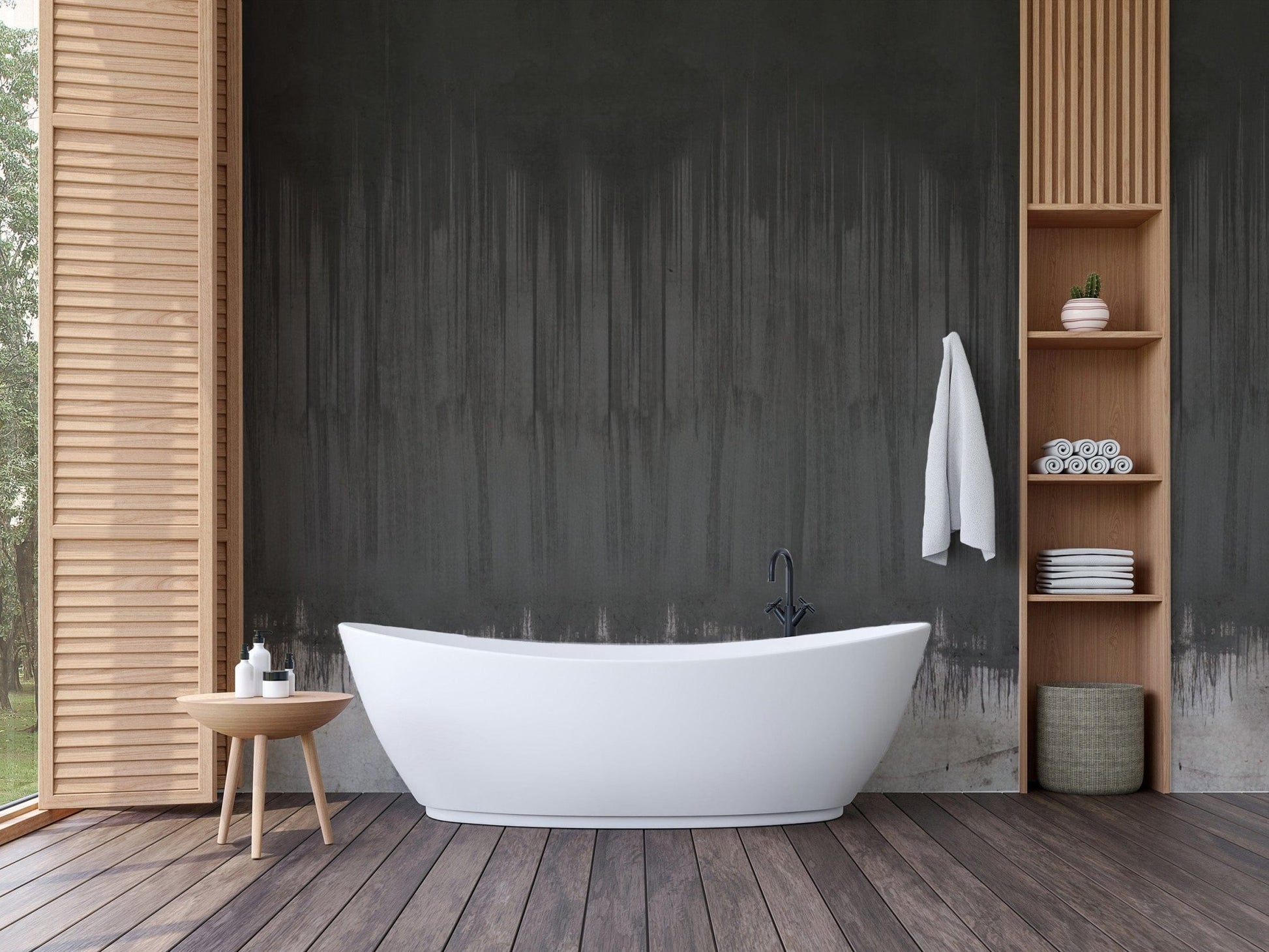 Mysterious abstract forest wallpaper art
