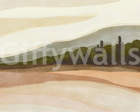 Stylish wallpaper for walls with natural art

