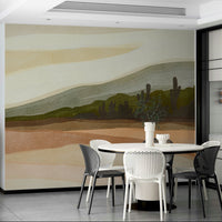 Bold abstract shapes mural wallpaper

