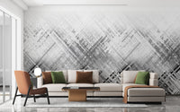 Abstract Diagonal Lines Wall Mural - Giffywalls