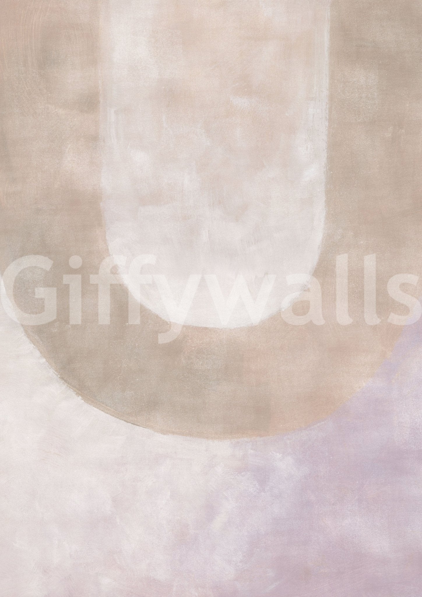 Watercolor earth tones wall design

