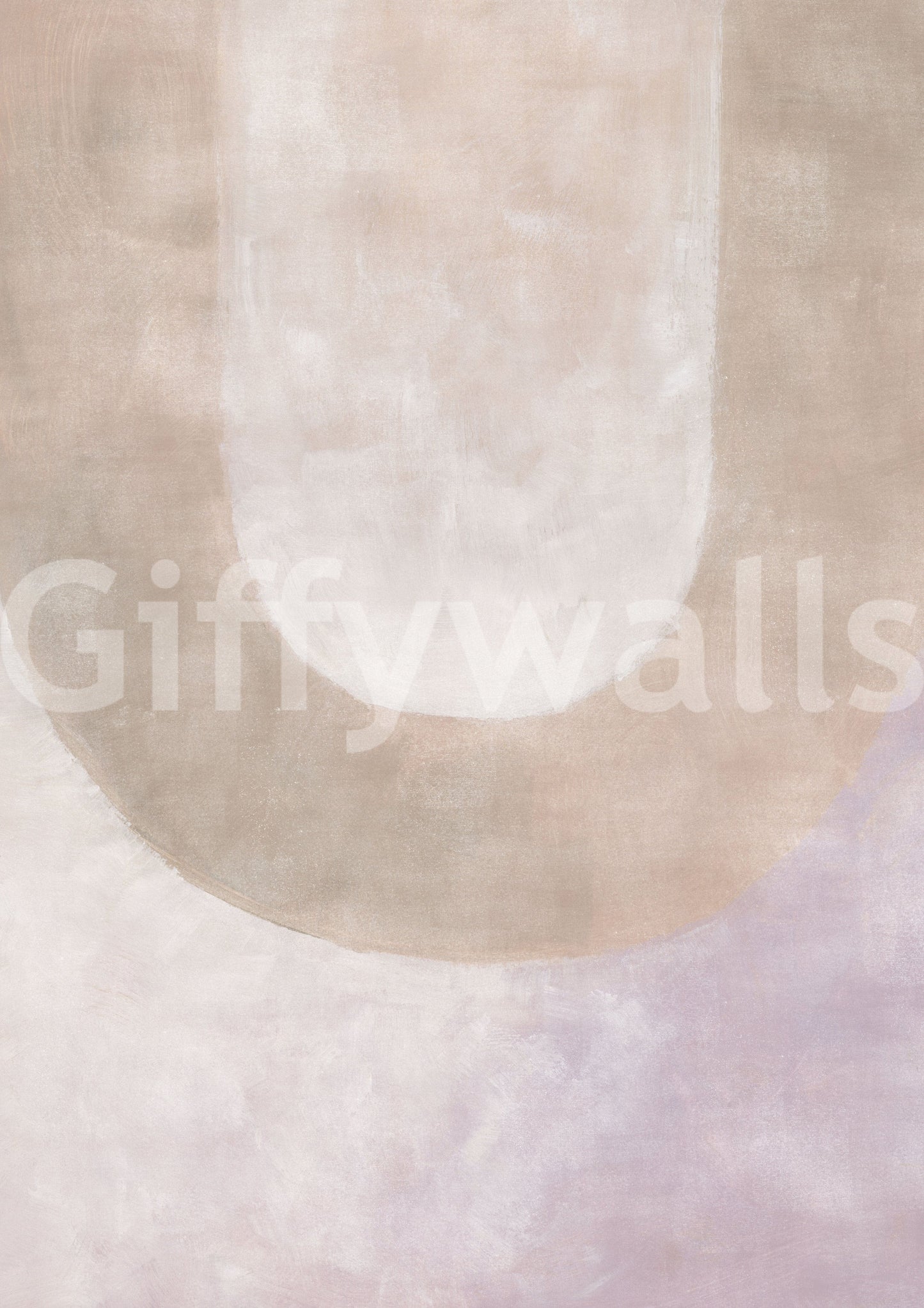 Watercolor earth tones wall design

