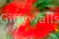 The Abstract Floral mural makes a unique, artistic statement with its design.


