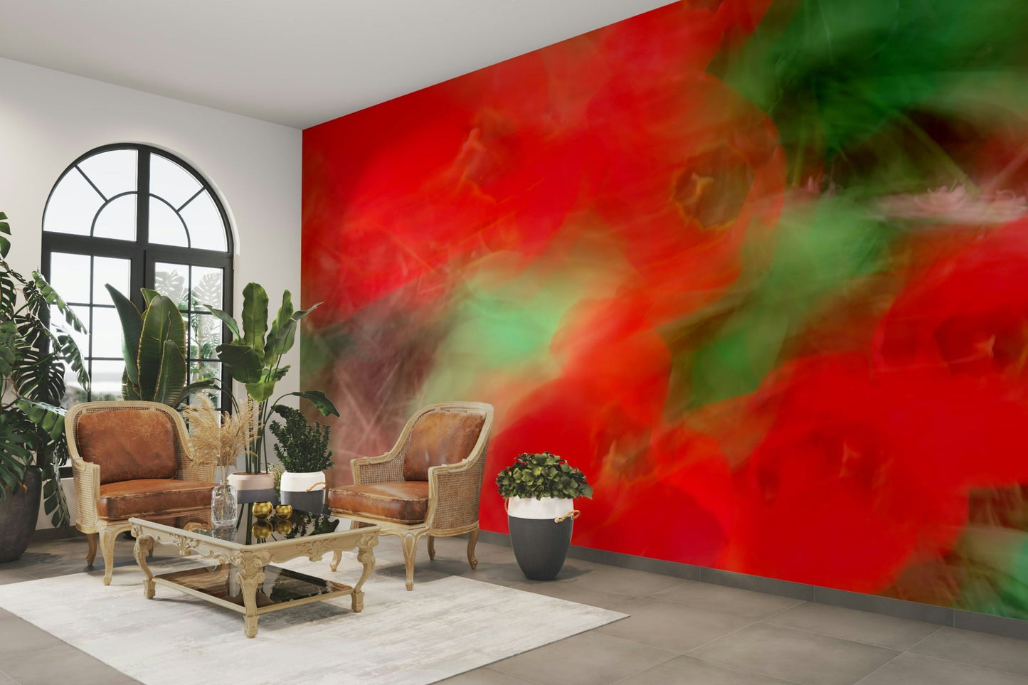 The image uses bold shapes and a dynamic mix of different hues.