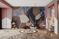 Artistic botanical wallpaper for interiors
