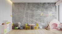 Sophisticated botanical line leaves wall mural
