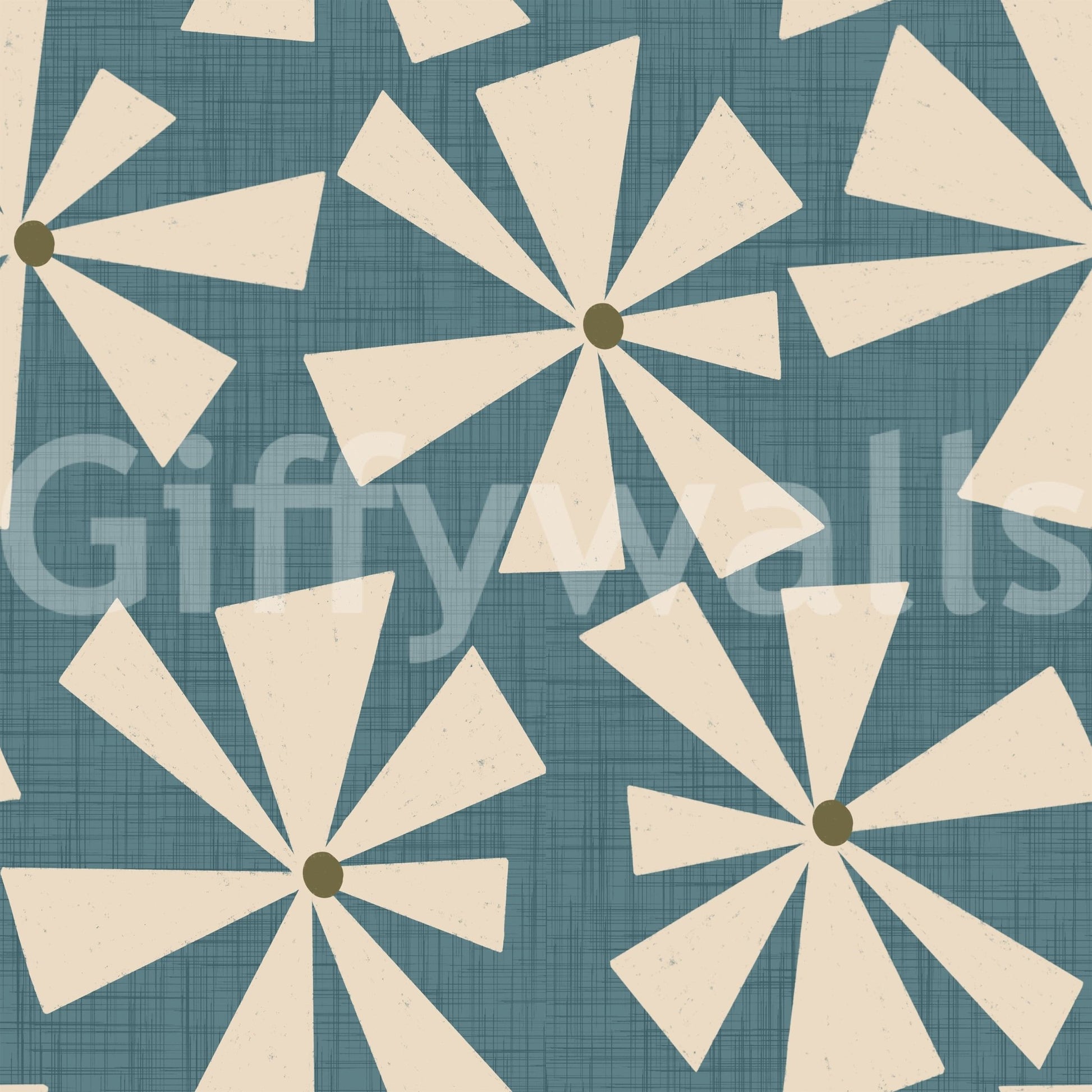 Brouhaha bubbly design Pneumatic Abstract Floral Radiance Wallpaper.