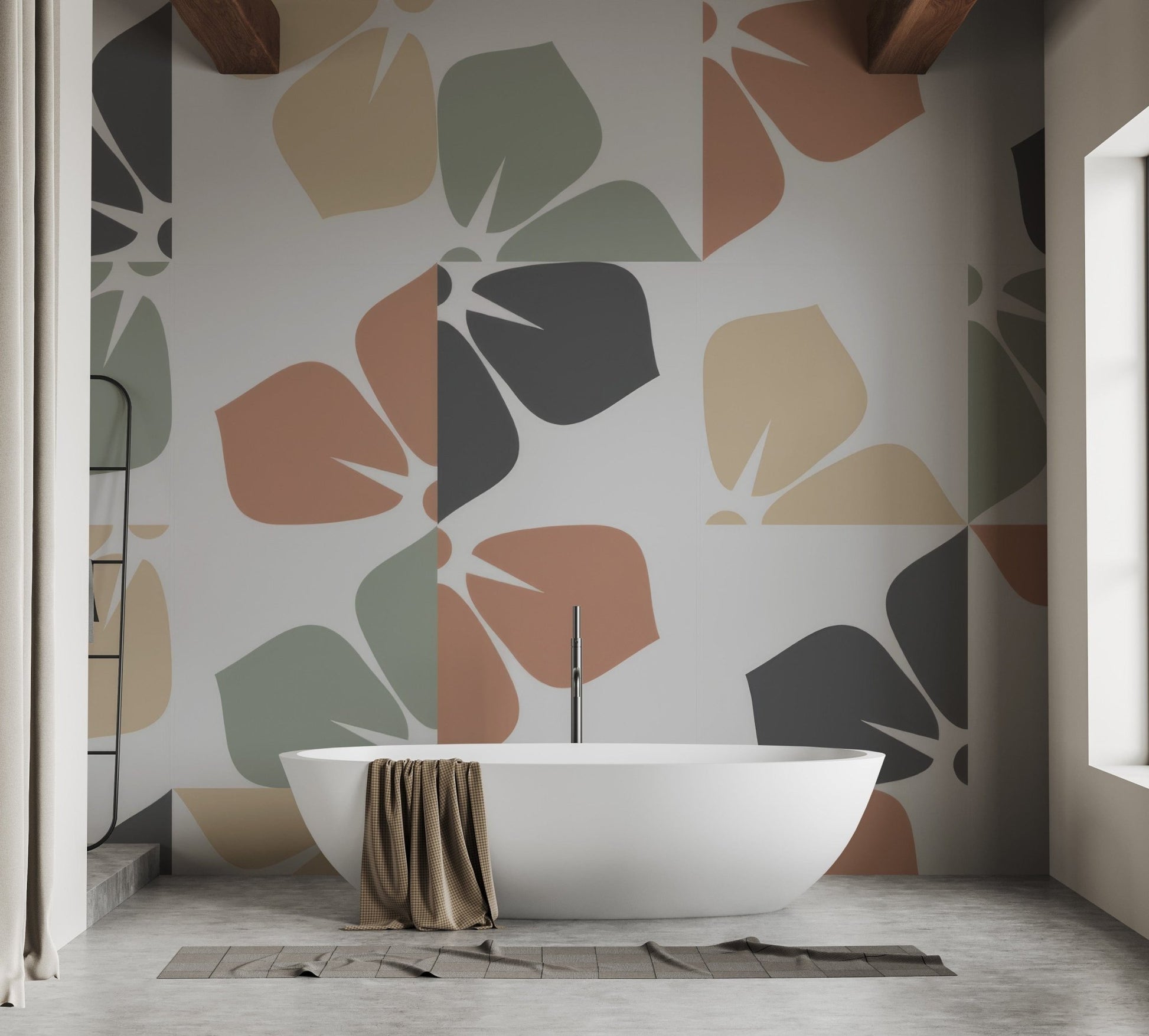 Abstract Foliage Wall Mural - Giffywalls