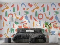 The design features a pattern of soft, organic shapes.

