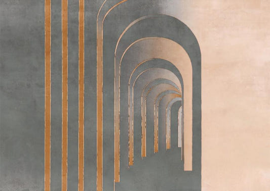 Abstract Geometric Archway Wallpaper