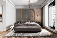 3D illusion archway wall mural
