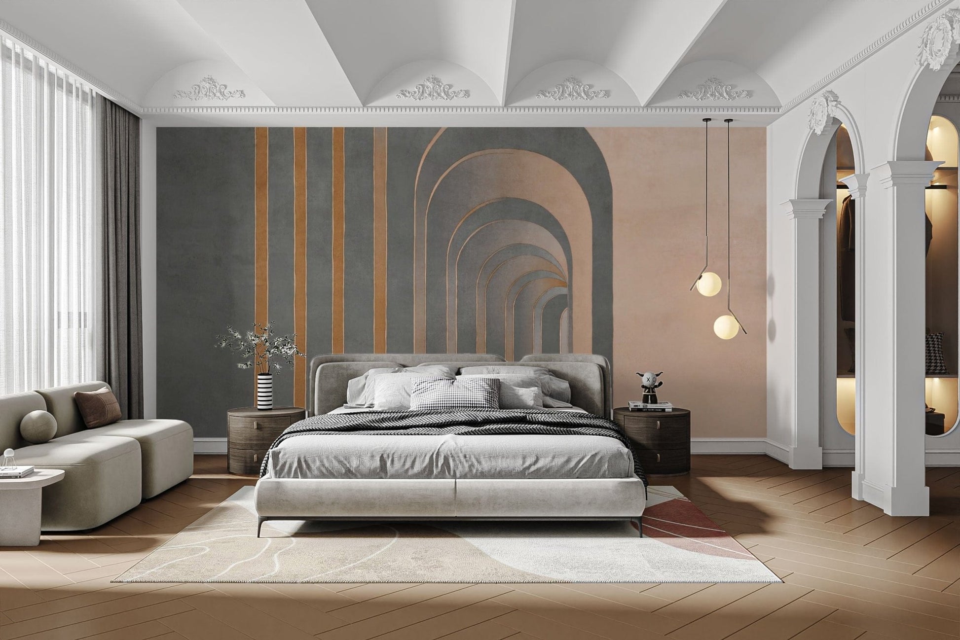 Elegant abstract geometric wall art
