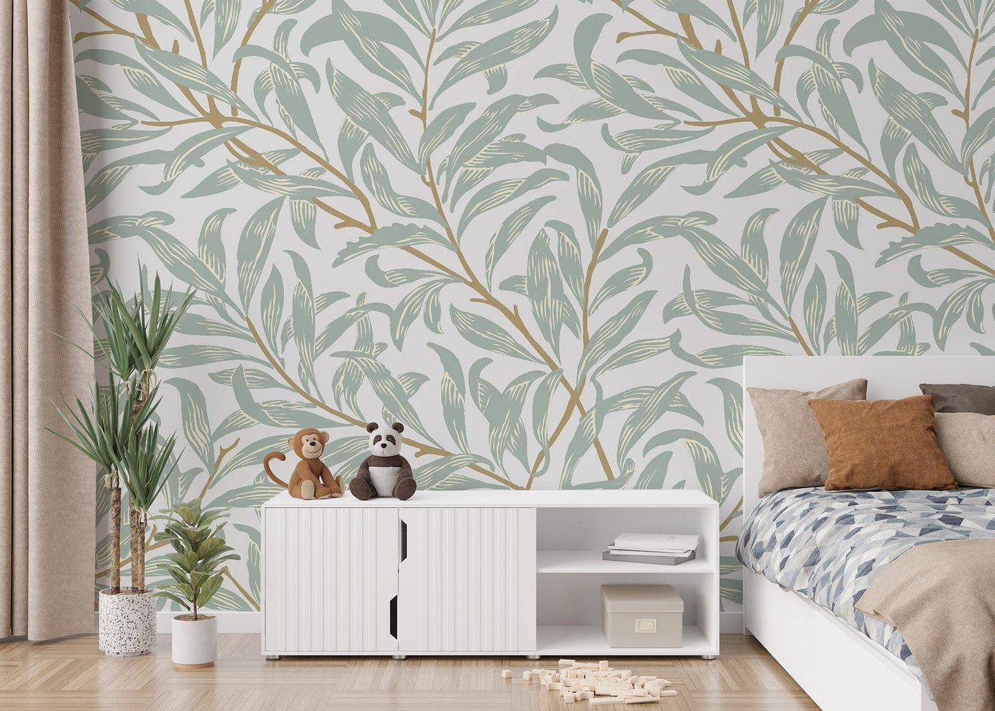 Dark metallic wallpaper for industrial-themed spaces.