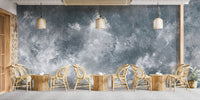 Abstract grey grunge mural adds depth and texture to walls. B652
