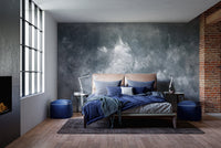 Abstract grey grunge mural for a sophisticated wall upgrade. B652