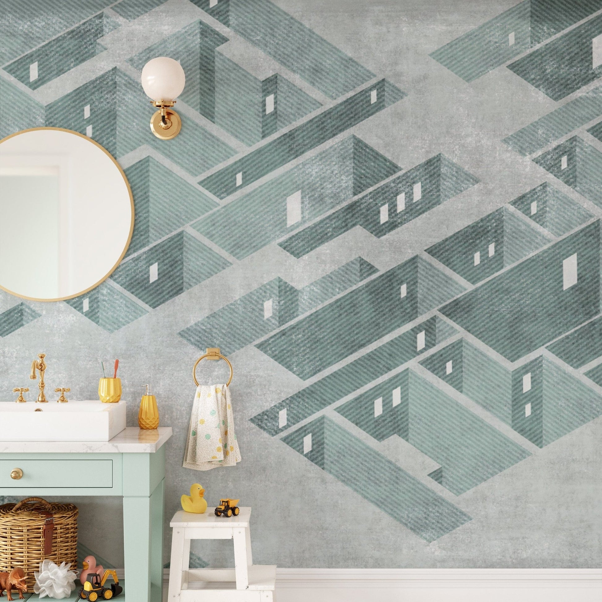 Minimalist geometric wallpaper for home
