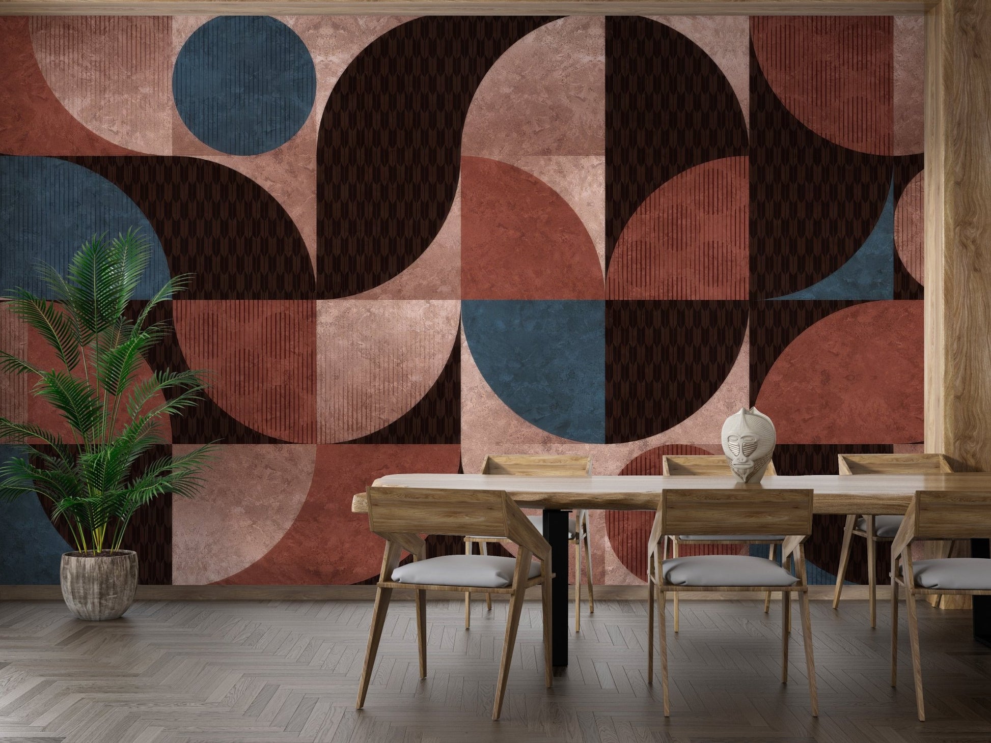 Earthy palette abstract wallpaper style, C117