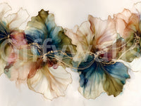 Relaxing floral wallpaper for living space, GD2633