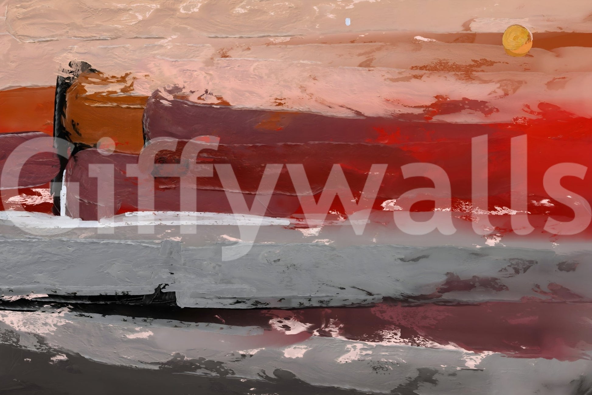 Soft pastel Abstract Landscape Wall Mural wallpaper mural for nursery walls