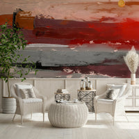 Wide view Abstract Landscape Wall Mural wallpaper mural for corridor walls