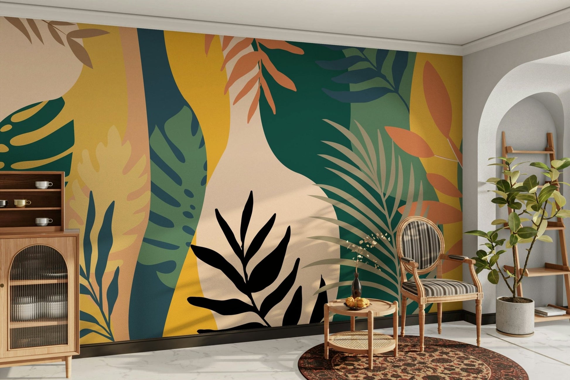 The design features graceful, gentle leaf and branch patterns. GD4159

