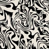 A seamless pattern of organic shapes on a wall

